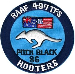 497th Tactical Fighter Squadron Exercise PITCH BLACK 1986
Held at RAAF Darwin. Korean made.
