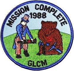 501st Tactical Missile Wing Morale
In 1988 the US agreed with the USSR to remove all cruise missiles from Europe and inactivate the units.
