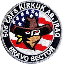 506th Expeditionary Security Forces Squadron Bravo Sector
Iraqi made.

