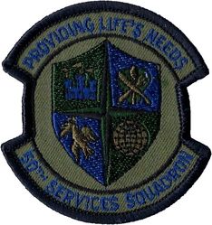 50th Services Squadron
German made.
Keywords: subdued
