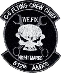 512th Aircraft Maintenance Squadron C-5 Flying Crew Chief
