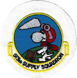 513th Supply Squadron
UK made on twill disc, as issued.
Keywords: snoopy