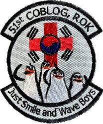 51st Combined Logistics Operations Group Morale
Manages medical readiness, supply chain tracking, and logistics support (such as SGSM / WRM allocations) via the Defense Logistics Agency. Korean made.
