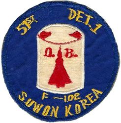 51st Fighter-Interceptor Wing Detachment 1 F-102 Morale
OB= Oriental Brewery. Korean made.
