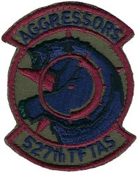 527th Tactical Fighter Training Aggressor Squadron
Aircrew worn, on Velcro, US made.
Keywords: subdued
