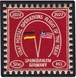52d Force Support Squadron USAF Postal Operations Flight Of The Year 2022
