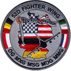 52d Fighter Wing Gaggle
Flags of The Netherlands, Belgium, Italy and Poland represent 52d FW detachment locations. 
