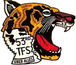 53d Tactical Fighter Squadron Morale
Back patch awarded to mission ready crew members. German made.
