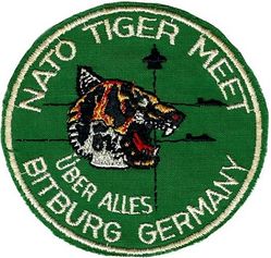 53d Tactical Fighter Squadron NATO Tiger Meet 1981
Original as I got it in 1981 while stationed at Bitburg, beware of fakes. German made. 
