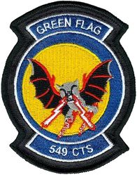 549th Combat Training Squadron Exercise GREEN FLAG
Sewn into leather.

