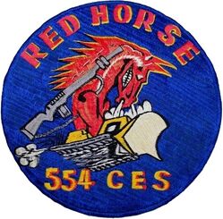 554th Civil Engineering Squadron, Heavy Repair
Back patch. Korean made.
