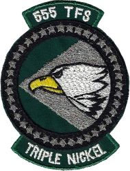 555th Tactical Fighter Training Squadron
Unit was a TFTS despite patch lettering, something common to Luke training units. This patch version supposedly used in mid 80s for short time, though not confirmed.
