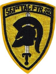 561st Tactical Fighter Squadron 
Korean made, sewn to leather as worn.
