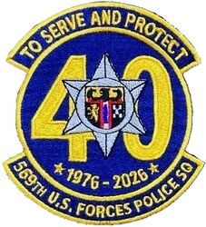 569th United States Forces Police Squadron 40th Anniversary
The 569th United States Forces Police Squadron is a U.S. Military Law Enforcement Unit that serves and protects the Kaiserslautern Military Community.
