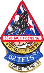 56th Tactical Training Wing Gaggle
Stacked gaggle: 63d Tactical Fighter Training Squadron, 62d Tactical Fighter Training Squadron, 61st Tactical Fighter & 72d Tactical Fighter Training Squadron. No two seem to be the same!

