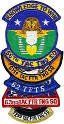 56th Tactical Training Wing Gaggle
5 patches sewn together forming a "stacked" gaggle.
