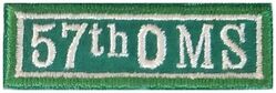 57th Organizational Maintenance Squadron
Hat patch.
