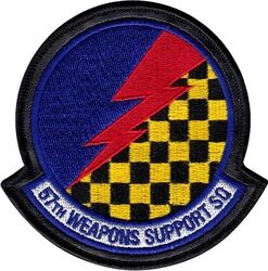 57th Weapons Support Squadron
Sewn into leather.
