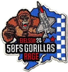 58th Fighter Squadron Alaska 2024
In July and August 2024, the 58th Fighter Squadron traveled to Eielson Air Force Base, Alaska, for off-station training. This training was a capstone exercise for their F-35 B-Course students and focused on developing skills relevant to the Indo-Pacific region and familiarizing students with the Adversary Capabilities Evolution (ACE). 
