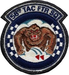 58th Tactical Fighter Squadron
Sewn to leather, as worn early 90s.
