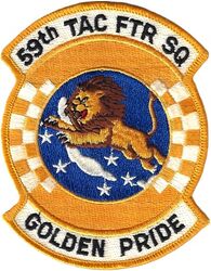 59th Tactical Fighter Squadron
Dull yellow color, circa 1990.
