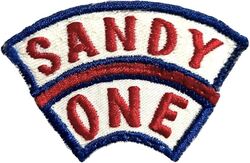 602d Fighter Squadron (Commando) Sandy One Arc
Sandy was the callsign for the A-1s that flew as part of the rescue force for downed aircrew. Sandy One was probably the unit commander. Japan made.

