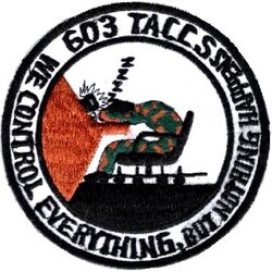 603d Tactical Air Control Center Squadron Morale
Korean made.

