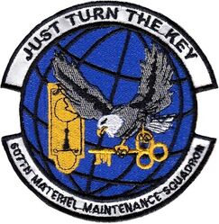 607th Materiel Maintenance Squadron 
Korean made.
