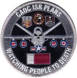 609th Combined Air Operations Center Intelligence, Surveillance and Reconnaissance Division Plans Morale
