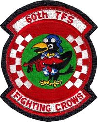 60th Tactical Fighter Squadron
Sewn to leather as worn.
