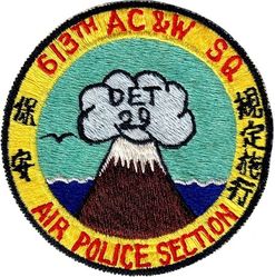 613th Aircraft Control and Warning Squadron Detachment 29 Air Police Section
Japan made.
