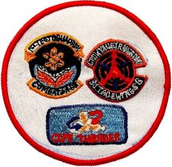 6200th Tactical Fighter Training Group Gaggle
Gaggle: 1st Test Squadron, 3d Tactical Electronic Warfare Training Squadron, & 6200th Tactical Fighter Training Squadron. Philippine made.
