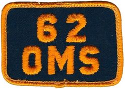 62d Organizational Maintenance Squadron 
Hat patch.
