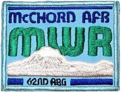 62d Services Squadron Morale, Welfare and Recreation Program
Hat patch, Korean made.
