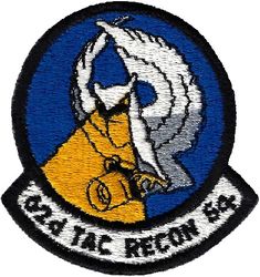 62d Tactical Reconnaissance Squadron
A bit bigger and lighter blue, this was used early to mid 1970s. The unit flew a mix of RF-4Cs and EB-57Es from 71-76, and then became RF-4Cs only.
