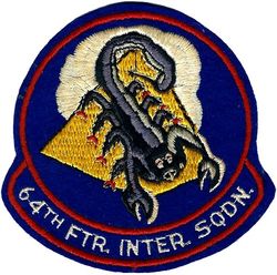 64th Fighter-Interceptor Squadron
On felt.
