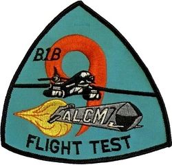 6512th Test Squadron B-1B ALCM Flight Test
ALCM=AGM-86 Air-Launched Cruise Missile.
9 is for the 9th B-1 produced.
