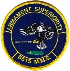 6515th Munitions Maintenance Squadron
Silkscreened patch.
