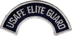 7001st Special Security Squadron Arc
Later redesignated the 567th Security Police Flight. Most likely this same arc was used then as well. As worn on dress blue uniform jacket upper left sleeve.
