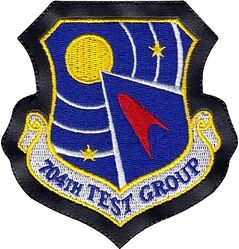 704th Test Group
Sewn into leather.

