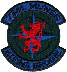 7361st Munitions Support Squadron
German made.
Keywords: subdued