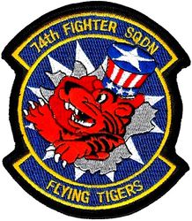 74th Fighter Squadron
Sewn into leather.
