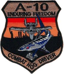 75th Expeditionary Fighter Squadron A-10 Operation ENDURING FREEDOM 
Korean made.
Keywords: desert