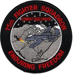 75th Fighter Squadron Operation ENDURING FREEDOM 
