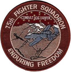 75th Fighter Squadron Operation ENDURING FREEDOM 
Keywords: desert