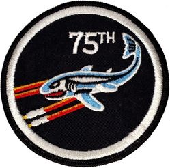 75th Tactical Fighter Squadron
Appears to have been the first TFS version when reactivated in 1972. The three fighter squadrons used versions of their FIS insignia before modifying them.
