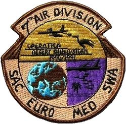 7th Air Division Operation DESERT SHIELD/STORM 1990-1991
Keywords: Desert