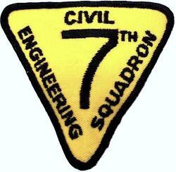 7th Civil Engineering Squadron
Hat patch.
