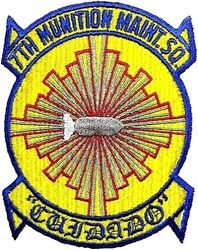 7th Munitions Maintenance Squadron
CUIDADO= Careful

