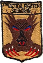 7th Tactical Fighter Squadron
On darker twill, mid-60s German made.
